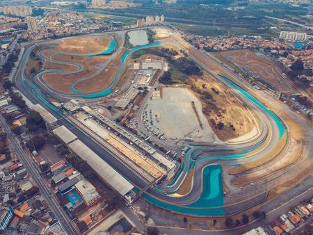 Circuito automobilistico, visto dall'alto